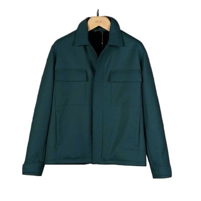 $21K Loro Piana M Holburn Bomber Shirt Virgin Wool  Blackglama  Mink-fur NWT!