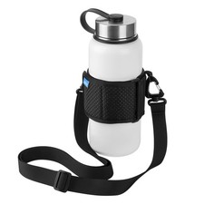 Universal Water Bottle Carrier with Adjustable Shoulder Strap for Hiking 