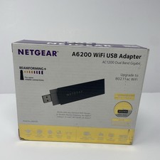 Netgear A6200 WiFi USB Adapter AC1200 Dual Band Gigabit Model A6200 New Sealed