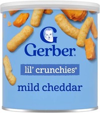 Nestl Gerber Crunchies Baked Corn Snack Mild Cheddar 42g