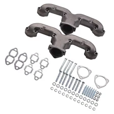 Rams Horn Exhaust Manifolds Kit for Chevy 283 305 327 350 400 Small Block SBC