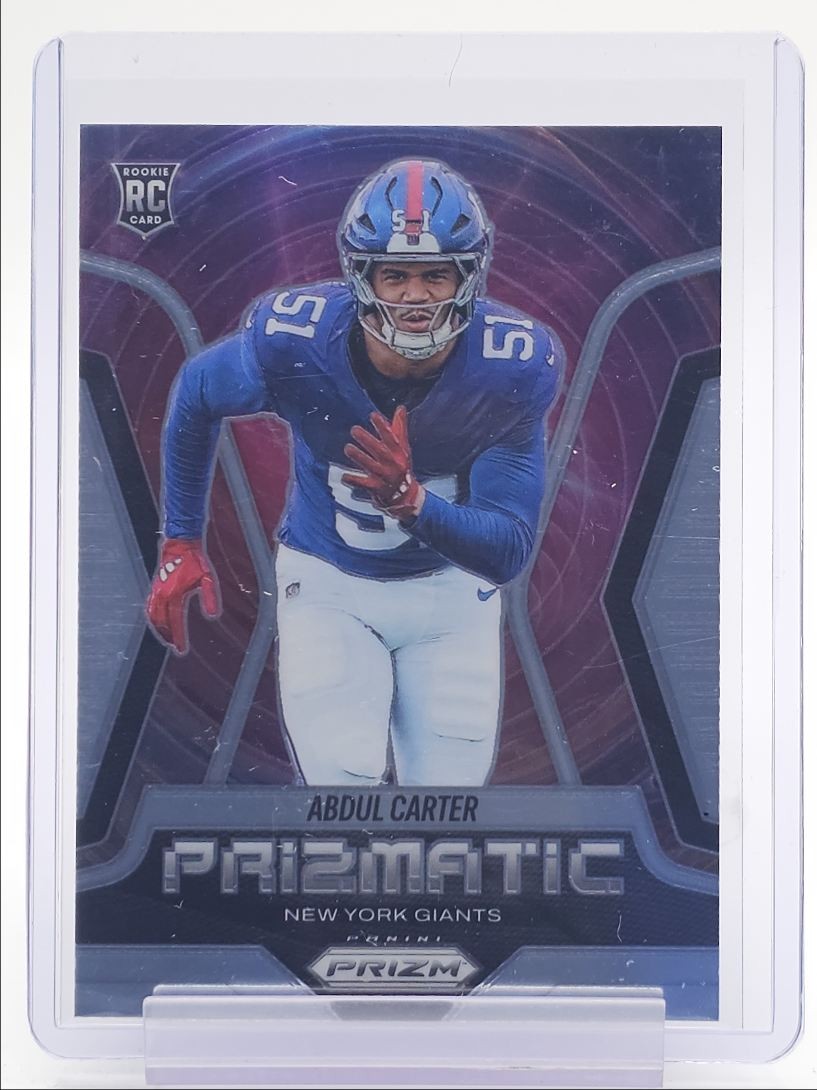 ABDUL CARTER 2025 PANINI PRIZM PRIZMATIC ROOKIE BASE GIANTS #10 RC Q4832