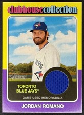 2024 Topps Heritage JORDAN ROMANO Clubhouse Collection Relic Blue Jays #CCR-JRD