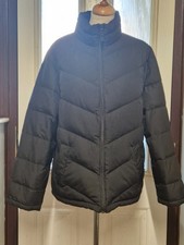 Landsend Women's Lightweight Quited Puffer Bkack Jacket Size L
