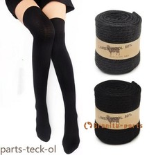 Women 80 Wool Socks Thigh-High Warm Long Over Knee Stocking Thick Heavy Boots