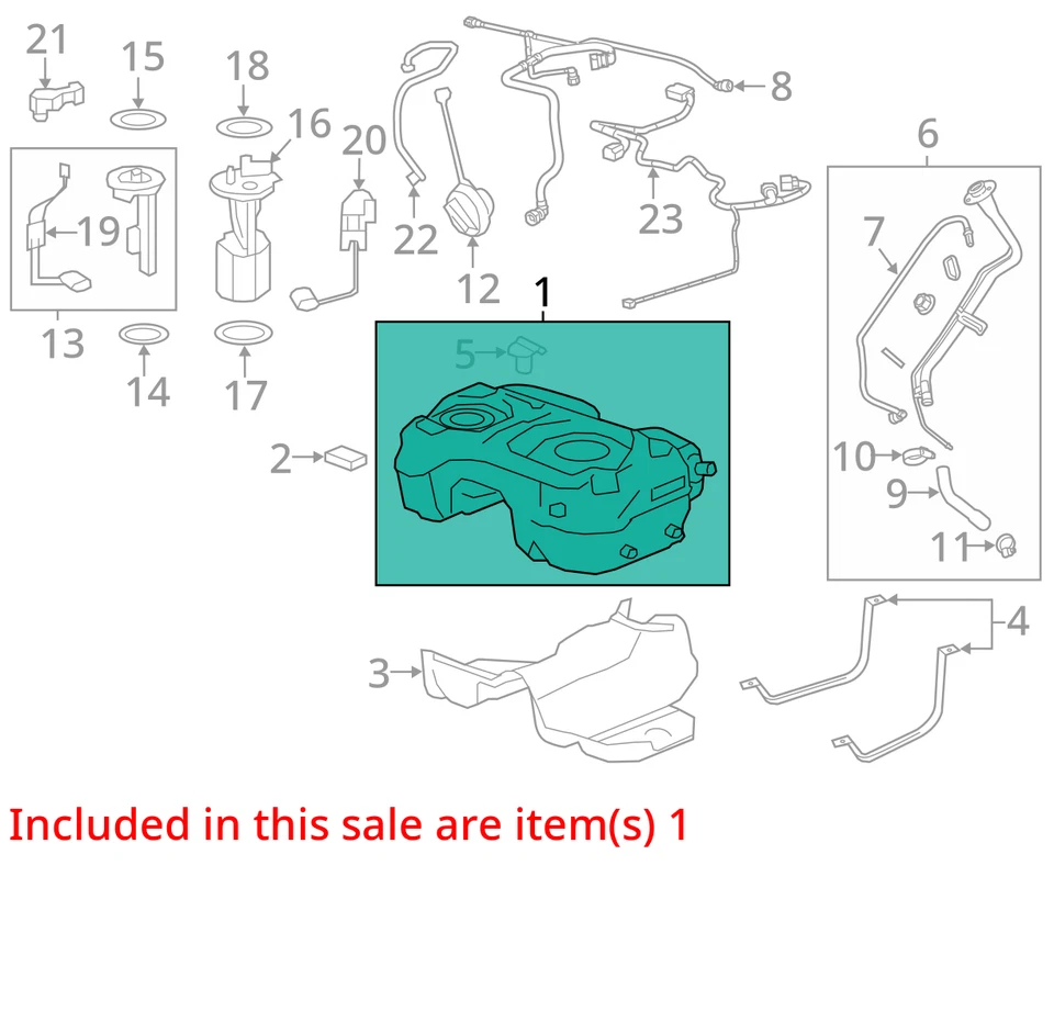 (LOCAL PICKUP ONLY) Fuel Tank FWD Fits 12-15 CAPTIVA SPORT 2578664 Foto 3 de 4