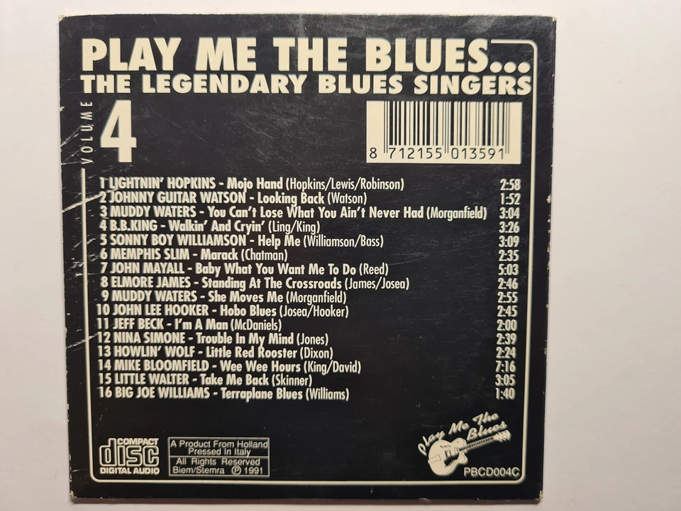 CD. Play Me The Blues - The Legendary Blues Singers Vol. 4 - Bild 2 von 2