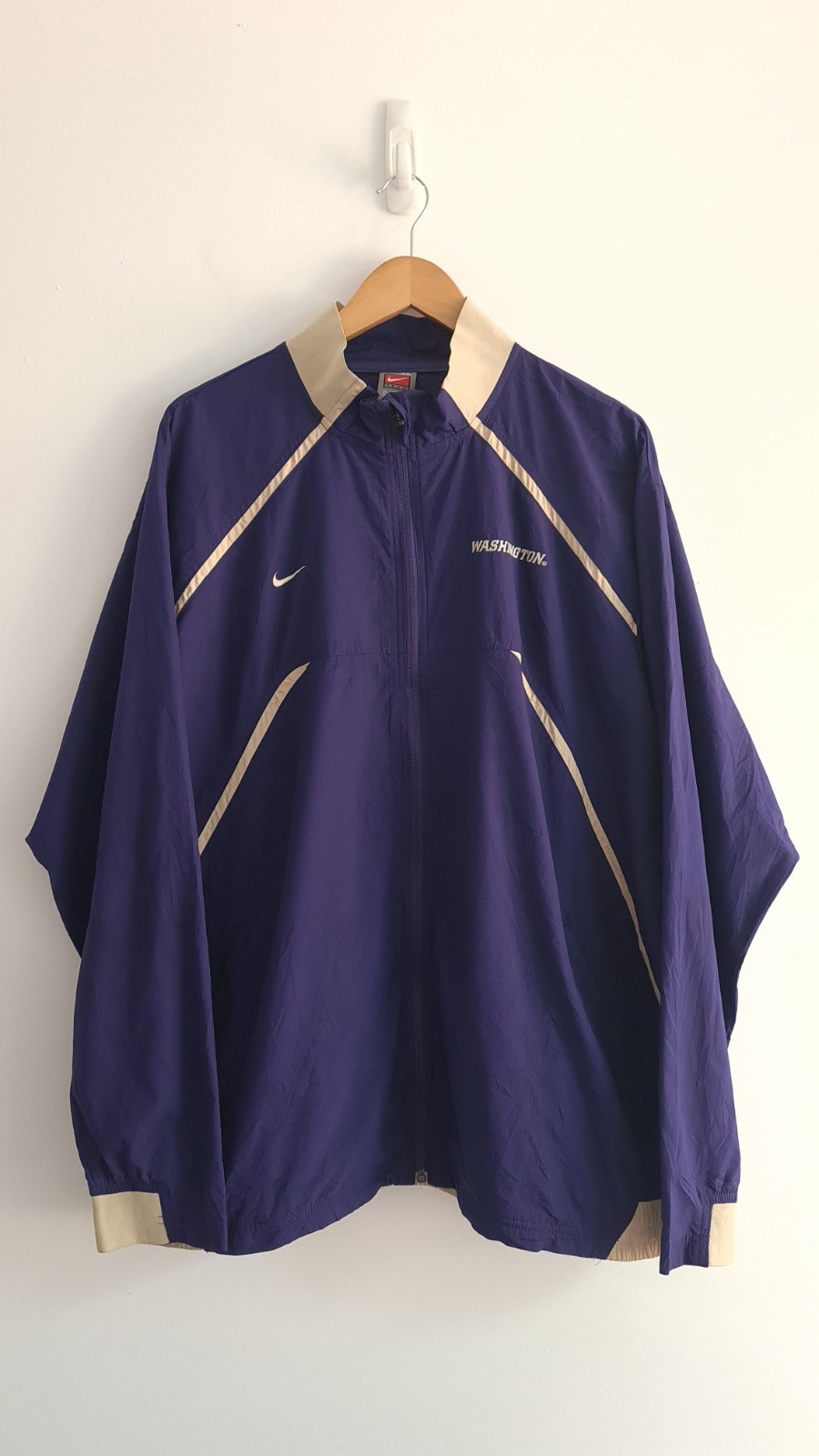 SACAI X NIKE Giacca da pista uomo vintage Y2K Nike Fit Storm Washington Huskies full zip taglia XL