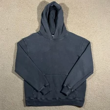 Elwood Womens Pullover Hoodie Gray Washed Size Small