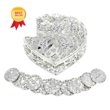 ESNOY Wedding Arras Coins Set, De Boda 3.6 x x 2.3 inches, Silver