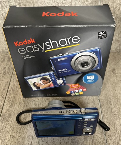 Kodak EasyShare M22 14MP Compact Digital Camera Blue Tested - Picture 8 of 10
