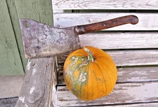Antique OLD Vintage MARKET Foster Bros. Meat Cleaver Arrow Mark 7-8" Long Blade