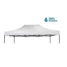 Tetto/Copertura impermeabile per Gazebo 3x4,5m Bianco