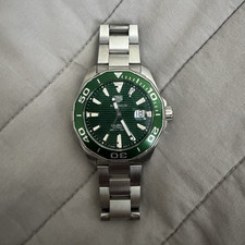 TAG Heuer Aquaracer Automatic 43mm Green Dial 300m Box Papers WAY201S.BA0927