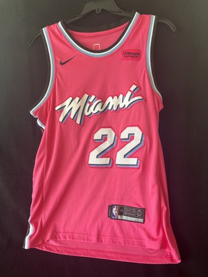 Nike Miami Heat Swingman Jersey Jimmy Butler, Size 44, Pink Blue