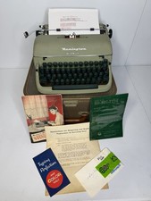 Remington Quiet-Riter Miracle Tab Typewriter w/Hard Case & Key Vintage See Video thumbnail