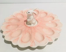Deviled Egg Display Dish with Bunny
