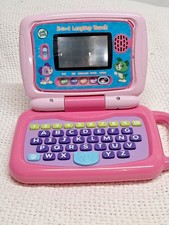 LeapFrog 2 in 1 LeapTop Touch Girls Pink Childs Learning Toy ABCs new batteries