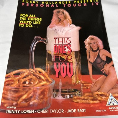 THIS ONES FOR YOU CHERI TAYLOR TRINITY LOREN 1989  FILM PROMO AD SLICK