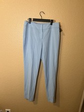 Nine West Women's Barely Straightleg Dress Pants Light Blue Size 4