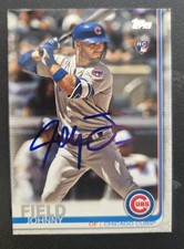 Johnny Field Autograph Signed 2019 Topps RC Chicago Cubs