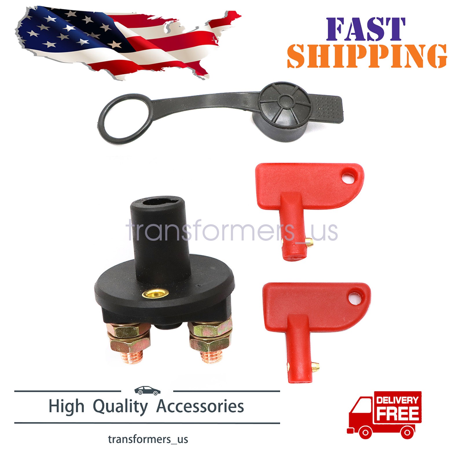 12V Battery Isolator Disconnect Cut Off Switch for Car Marine Automotive  