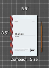 Canon DP-V2411 &mdash; Instruction Manual User Guide &mdash; 145 Pages &mdash; Half Size 5.5x8.5