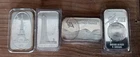 4 Rare* 1 oz.  art bars Golden analytical-Voyager 2-1st Nat. Bank Chicago-Eiffel