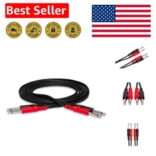 Durable 6.6 Feet Stereo Interconnect Cable with Oxygen-Free Copper Conductors