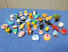 Lot of 36 IWAKO Puzzle Japanese Erasers Animals Deserts Fish Reptile Dinosaur 