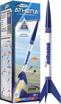 Estes 2452 Athena Rocket-Building Kit, Prebuilt Beginner Medium, Brown/a 