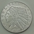Golden State Mint .999 Pure Silver 1/10 oz Incuse Indian Round BU
