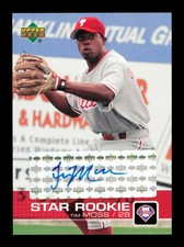 2003 Upper Deck Prospect Premieres #P58 Tim Moss AUTO Philadelphia Phillies