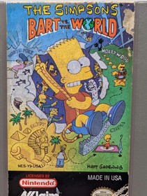 The Simpsons: Bart vs. the World (NES, 1991) - Authentic Cartridge 