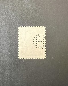US Perfin Stamp 1920s International Harvesting company Perfin