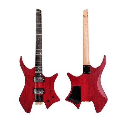 Headless Irregular Travel Portable Electric Guitar