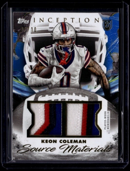 Keon Coleman Topps Inception Source Materials #SMKC Blue