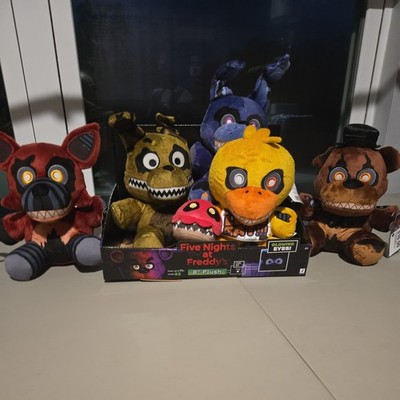 Jazwares Nightmare Characters Fnaf Plush Full Set With Case And Tags Wave 3 GITD