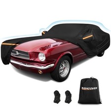 Car Cover for Ford Mustang 1964-1968, Waterproof 210D Oxford Black