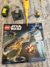 LEGO Star Wars Naboo Starfighter 7877 Set w/ Manual, Incomplete