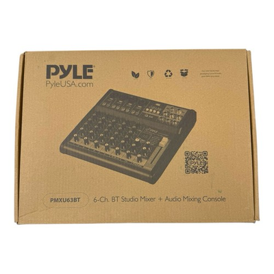 #ad #ad Pyle 6 Channel Professional Audio Mixer USB Bluetooth 48V Phantom Power $80.00