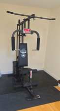 YORK 925 Adjustable Home Gym Multi-Gym Lat Pull Down Weight Stack & Bar