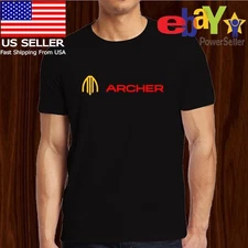 New Hot Tee Archer Aviation Logo Men's T-Shirt American Size S-5XL