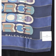 NWT Vintage Balenciaga Silk Scarf Balenciaga Geometric Silk Scarf