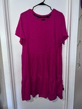 Hot pink gap layered skater dress size XXL