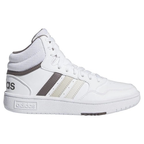 Adidas HOOPS 3.0 MID K, Sneaker Alta Ragazzi - Bianco, Beige - Foto 1 di 8