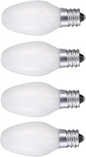 Night Light 5-Watt C7 Candelabra Base White Bulb - 4 Pack