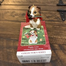 Hallmark Keepsake Christmas Ornament 2001 Puppy Love Sheltie (#11 in Series)