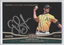 2013 Topps Tier One Crowd-Pleaser Silver Ink 8/10 Grant Balfour Auto j8p