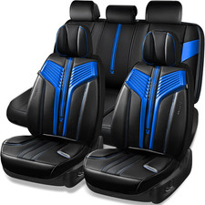 Nappa Leather Seat Covers, Breathable Waterproof Car Seat Covers Full Set, Luxur